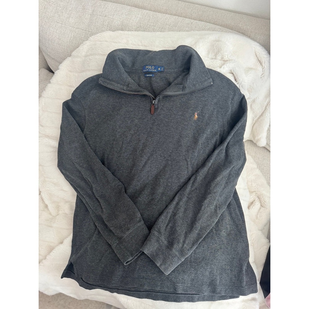 Ralph Lauren Estate Rib Quarter Zip Sweater